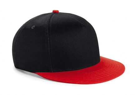 Zwart met rode kinder baseball cap