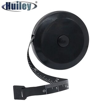 Zwart Mini Zachte Meetlint Automatische Intrekbare Naaien Heerser Meter 150Cm 60Inch Pvc Hoogte Heerser Meter Abs Meten gereedschap