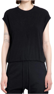 Zwart mouwloos vest met verstelbare tailleband Thom Krom , Black , Dames - L,M,S
