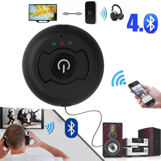 Zwart MVO 4.0 Dual Bluetooth Audio Zender Multi-point Bluetooth 4.0 Audio Zender Draadloze Adapter voor AV TV DVD