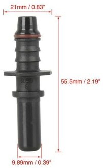 Zwart Nylon Fuel Line Rubber Slang Koppeling 7.89/9.89/11.8 Auto Brandstofslang Koppeling Quick Release sluit Connector Onderdelen 06