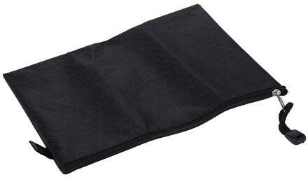 Zwart Nylon Sexangle Gedrukt A4 Papieren Document Bestanden Organizer Bag