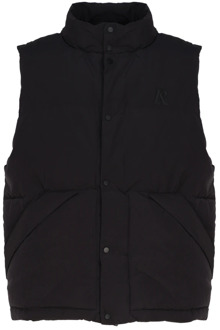 Zwart Nylon Vest met Ritssluiting Represent , Black , Heren - Xl,L,M,S