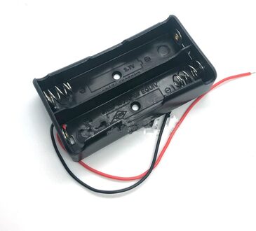 Zwart Plastic 1X2X3X4X18650 Batterij Storage Box Case 1 2 3 4 Slot manier Diy Batterijen Clip Houder Container Met Draad Lood Pin