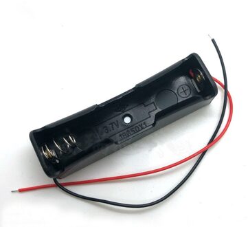 Zwart Plastic 1X2X3X4X18650 Batterij Storage Box Case 1 2 3 4 Slot manier Diy Batterijen Clip Houder Container Met Draad Lood Pin