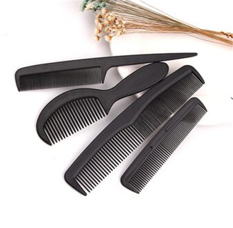 Zwart Plastic Haircutting Kam Kappers Haarborstel Set Voor Salon Barbershop E335