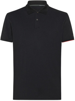 Zwart Polo Shirt Elastisch Macro RRD , Black , Heren - 2Xl,Xl,L,M,3Xl