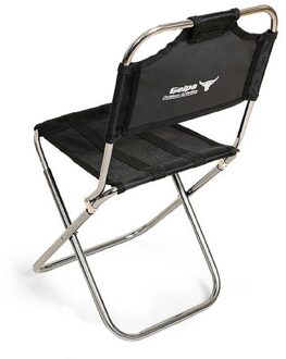 Zwart Portable Folding Aluminium Oxford Doek Vissen Stoel Outdoor Camping Picknick Bbq Strand Stoel Met Draagtas