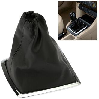 Zwart Pu Leather Gear Gaiter Boot Knop Cover Handrem Voor Ford Focus 2005 Shift Boot Cover Boot Gear cover for FORD Focus