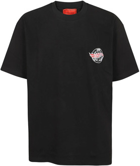 Zwart Rood Auto Print T-Shirt Vision OF Super , Black , Heren - Xl,L,M,S,Xs