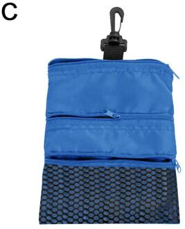 Zwart/Rood/Blauw Draagbare Golfbal Tassen Houder Rits Mesh Pouch Opslag Voor Outdoor Training Golf Accessoires supply