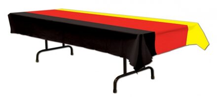 Zwart rood geel tafelkleed - Duitsland vlag thema kleuren - 137 x 275 cm Multi