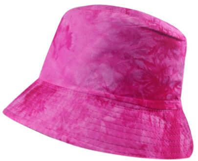 Zwart Rood Grijs Graffiti Tie-Dye Afdrukken Emmer Hoed Vrouwen Mannen Double Side Omkeerbare Hip Hop Visser Cap roos