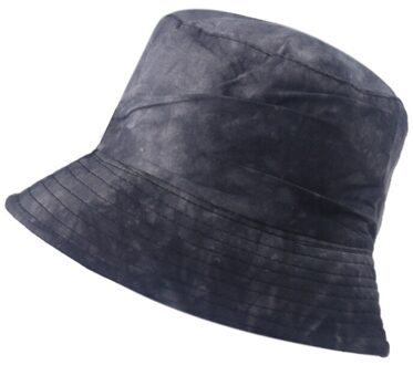 Zwart Rood Grijs Graffiti Tie-Dye Afdrukken Emmer Hoed Vrouwen Mannen Double Side Omkeerbare Hip Hop Visser Cap