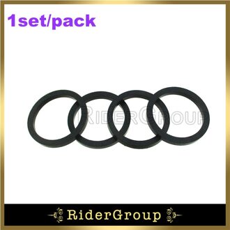 Zwart Rubber Afdichtingen Voor 4 Zuiger 82Mm Remklauw Pit Dirt Bike Scooter Bromfiets Onderdelen 1 reeks