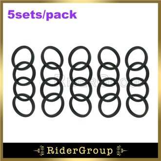Zwart Rubber Afdichtingen Voor 4 Zuiger 82Mm Remklauw Pit Dirt Bike Scooter Bromfiets Onderdelen 5 Sets