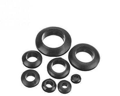 Zwart Rubbertule Firewall Hole Plug Oogje Set Grommet Pakking Ringen Voor Auto Elektrische Draad Cilinder Klep Waterleiding Behouden