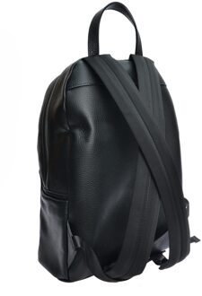 Zwart Rundleer Tas - maat