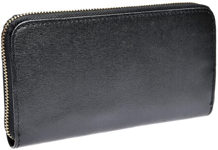 Zwart Rundleer Tas - One Size