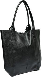 Zwart Rundleer Tas