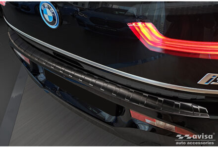 Zwart RVS Achterbumperprotector passend voor BMW i3 (i01)... Zwart