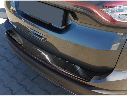 Zwart RVS Achterbumperprotector passend voor Ford Edge II... Zwart