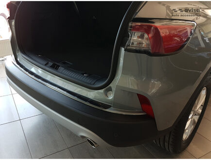 Zwart RVS Achterbumperprotector passend voor Ford Kuga III... Zwart