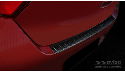 Zwart RVS Achterbumperprotector passend voor Hyundai i10 HB... Zwart