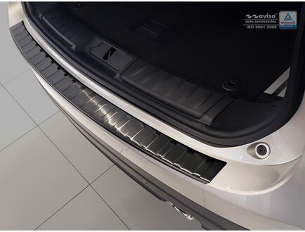 Zwart RVS Achterbumperprotector passend voor Jaguar F-Pace... Zwart