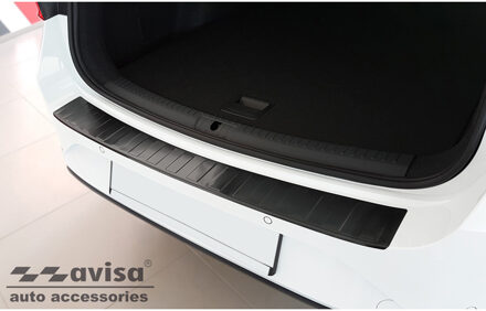 Zwart RVS Achterbumperprotector passend voor Seat Leon... Zwart