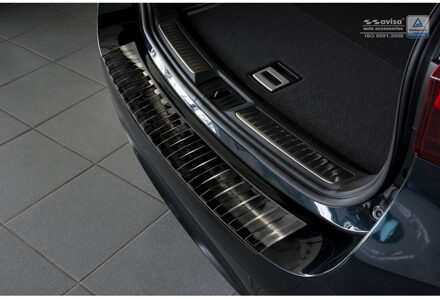 Zwart RVS Achterbumperprotector passend voor Toyota Avensis... Zwart