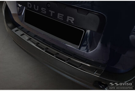 Zwart RVS Bumper beschermer passend voor Dacia Duster 2010-2013 & Facelift 2013-2017 'STRONG EDI AV254004