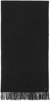 Zwart sjaal met ringgebonden ontwerp Saint Laurent , Black , Dames - ONE Size