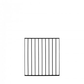 Zwart Spijlenhekwerk Staal 90 x 98 CM Black