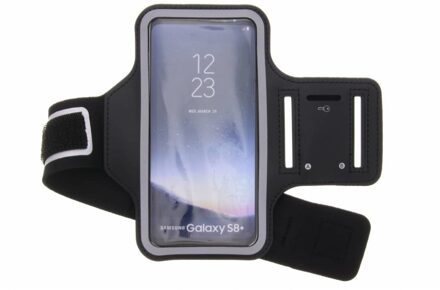 Zwart Sportarmband Samsung Galaxy S8 Plus - Zwart / Black