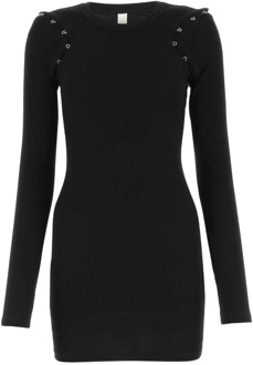 Zwart stretch katoenen mini -jurk Dion Lee , Black , Dames - L,M,S,Xs