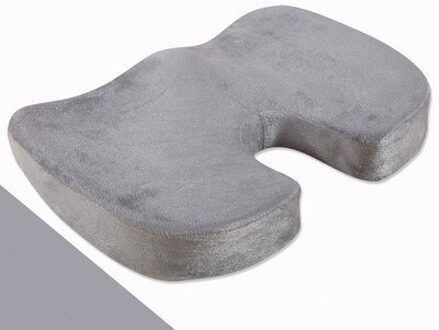 Zwart Stuitbeen Orthopedische Zitkussen Lendensteun Comfort Foam Kantoor Kussen 5 grijs