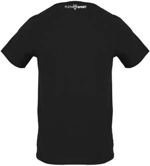 zwart T-shirt met groot handtekeninglogo - L