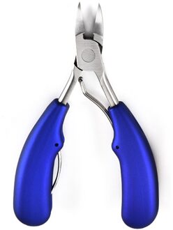 Zwart Teennagel Ingegroeide Nail Art Cuticle Nipper Clipper Edge Cutter Manicure Schaar Tang Tool Pedicure Dead Skin Remover Blauw