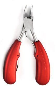 Zwart Teennagel Ingegroeide Nail Art Cuticle Nipper Clipper Edge Cutter Manicure Schaar Tang Tool Pedicure Dead Skin Remover Rood