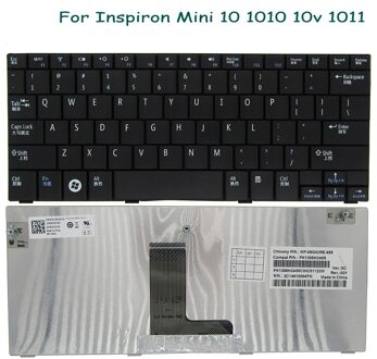 Zwart Toetsenbord Voor Dell Inspiron Mini 10 1010 10V 1011 PP19S Laptop