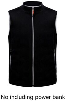 Zwart Verwarming Vest Zonder Opladen Elektrische Vest Schudden Fluwelen Verwarming Kleding Usb Grafeen Koolstofvezel Schat Verwarming Vesten