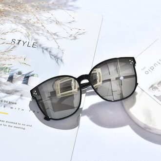 Zwart Vierkant Oversized Zonnebril Vrouwen Big Frame Kleurrijke Zonnebril Vrouwelijke Spiegel Unisex Gradiënt Hip Hop Shades Met Zak 5