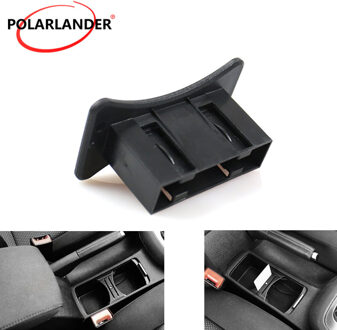 Zwart Voor Vw Golf MK6 Gti R20 Cup Kaarthouder Coin Slot Centre Console auto Accessoires