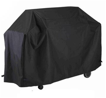 Zwart Waterdichte Bbq Cover Heavy Duty Accessoires Grill Regen Barbacoa Anti Dust Gas Houtskool Elektrische Barbeque L 145x61x117cm