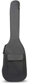 Zwart Waterdichte Dubbele Bandjes Basgitaar Rugzak Gig Bag Case Voor Elektrische Bas 5 Mm Dikte Spons Padded Guitar Case