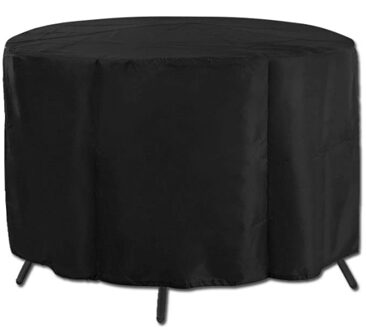 Zwart Waterdichte Outdoor Tuin Patio Meubels Tafel Ronde Cover Onderdak Tafel Anti-Dust Bescherm Tas Textiel S