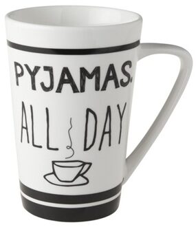 Zwart/Wit Beker XL Pyjamas