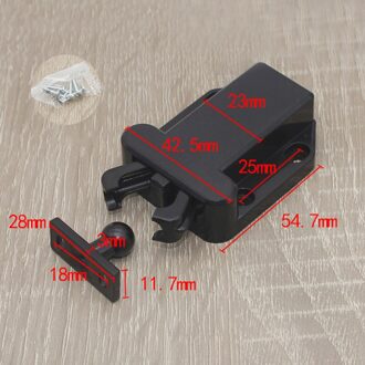 Zwart Wit Dubbele Bal Roller Vangsten Deurstopper Kast Kast Katrol Groove Lente Touch Latch Meubels Hardware bruin