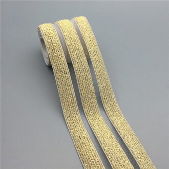 Zwart Wit Elastische Band 50 Mm 90 Mm Glitter Goud Zilver Mesh Kledingstuk Elastische Riem Meisje Jurk Naaien Diy Ambachten accessoires 1 Meter Glitter goud / 90mm